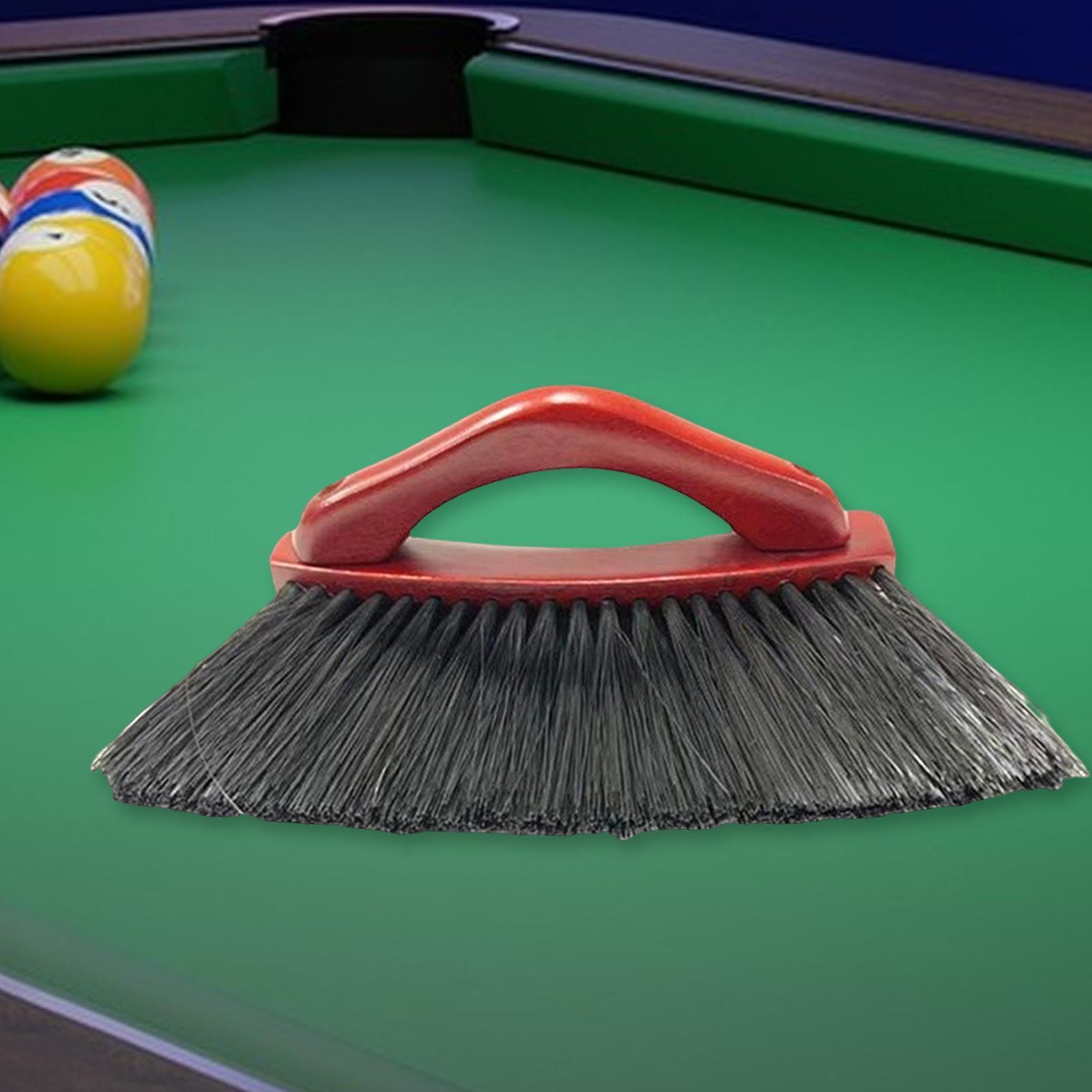 Billiards Pool Brush Wooden Handle Billiards Accessories Cleaner Equipment