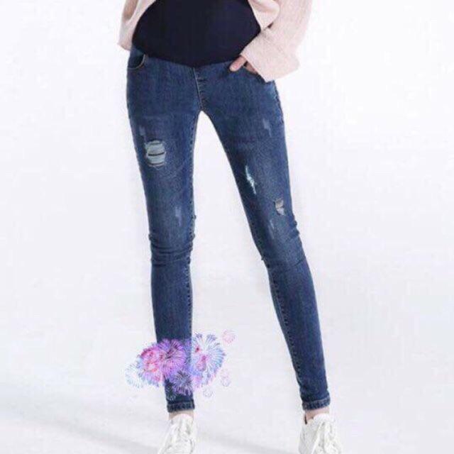 Quần jeans bầu quần bầu thời trang