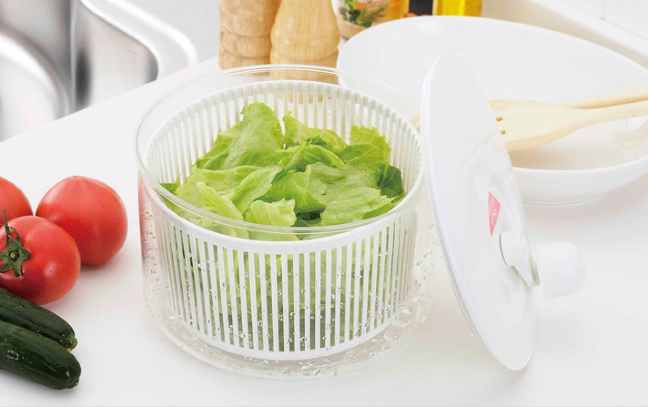 Dụng cụ quay rau 360º Yamaken Kogyo Smart Bowl - Hàng nội địa Nhật Bản, nhập khẩu chính hãng
