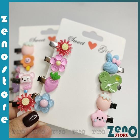 Set kẹp tóc trẻ em cute nhiều mẫu, cặp tóc dễ thương phong cách Hàn Quốc PT36