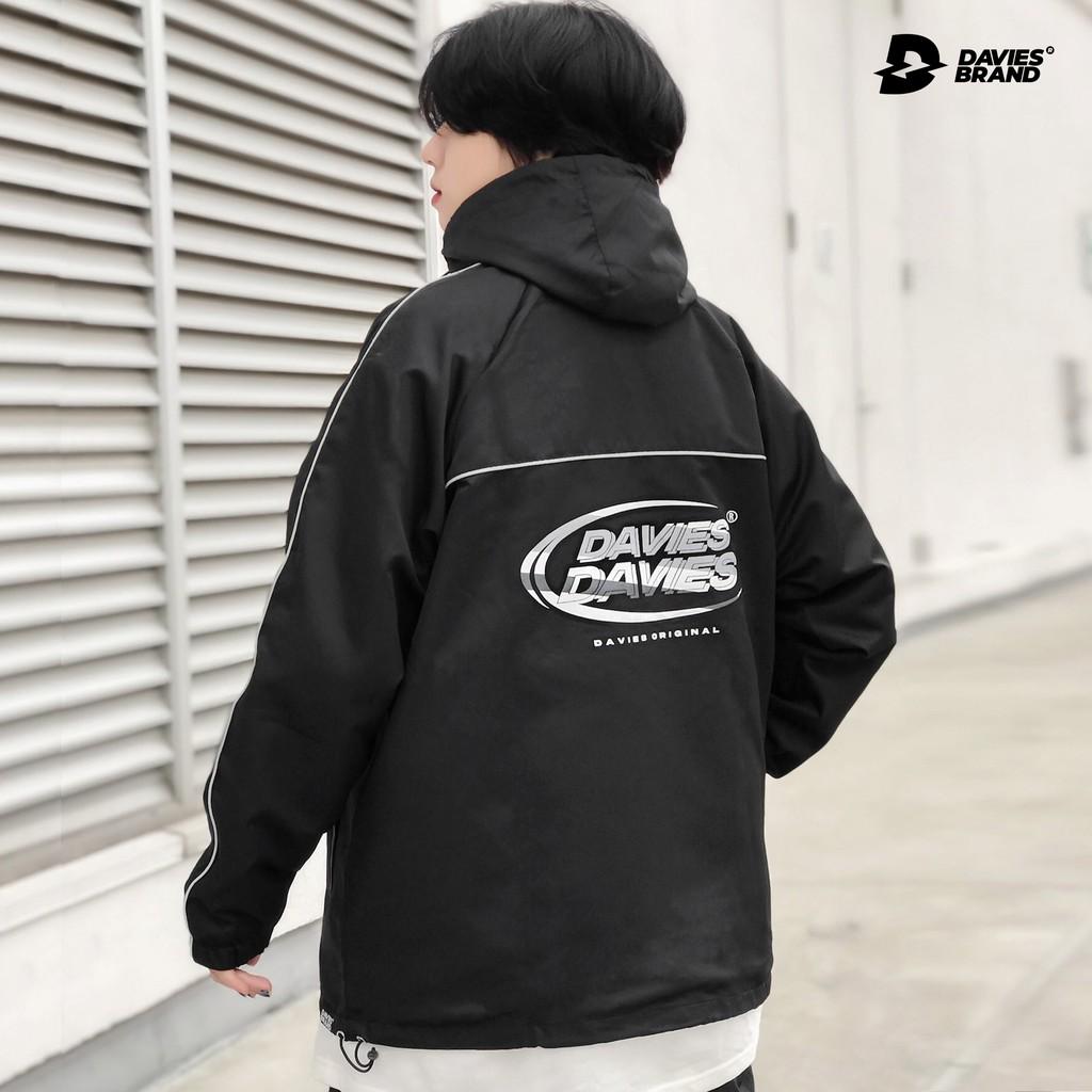 Freeship Áo khoác dù có nón Medal Reflective Jacket MÀU ĐEN Kgia fashion