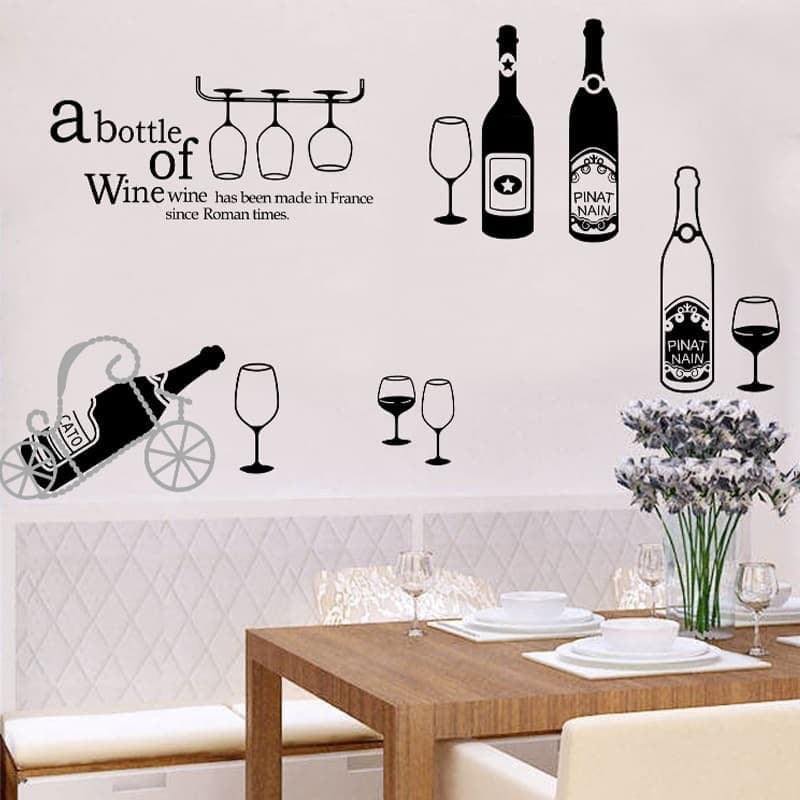 Decal dán tường Chùm đèn Light và bếp - HP513