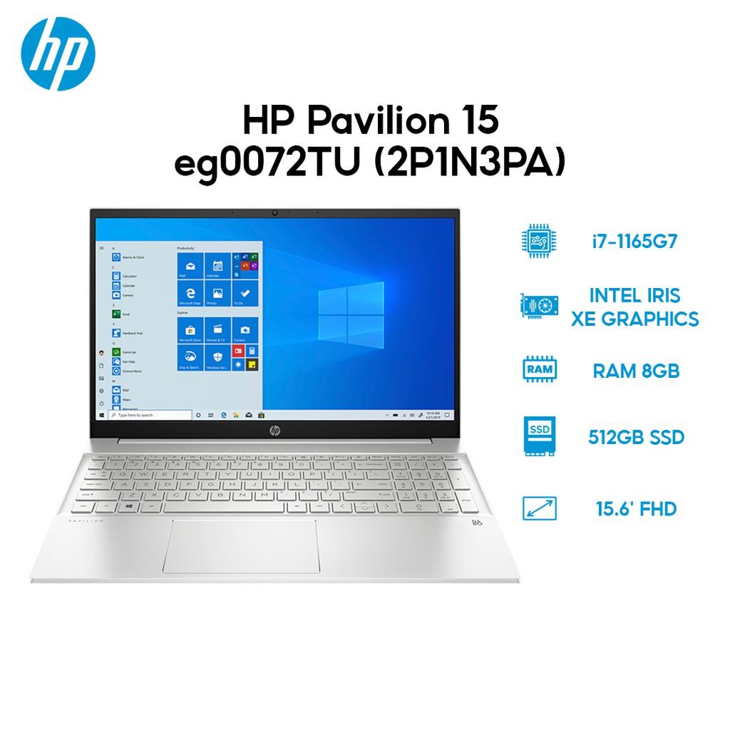Laptop HP Pavilion 15-eg0072TU 2P1N3PA i7-1165G7 8G 512G 15.6'W10 Hàng Chính Hãng