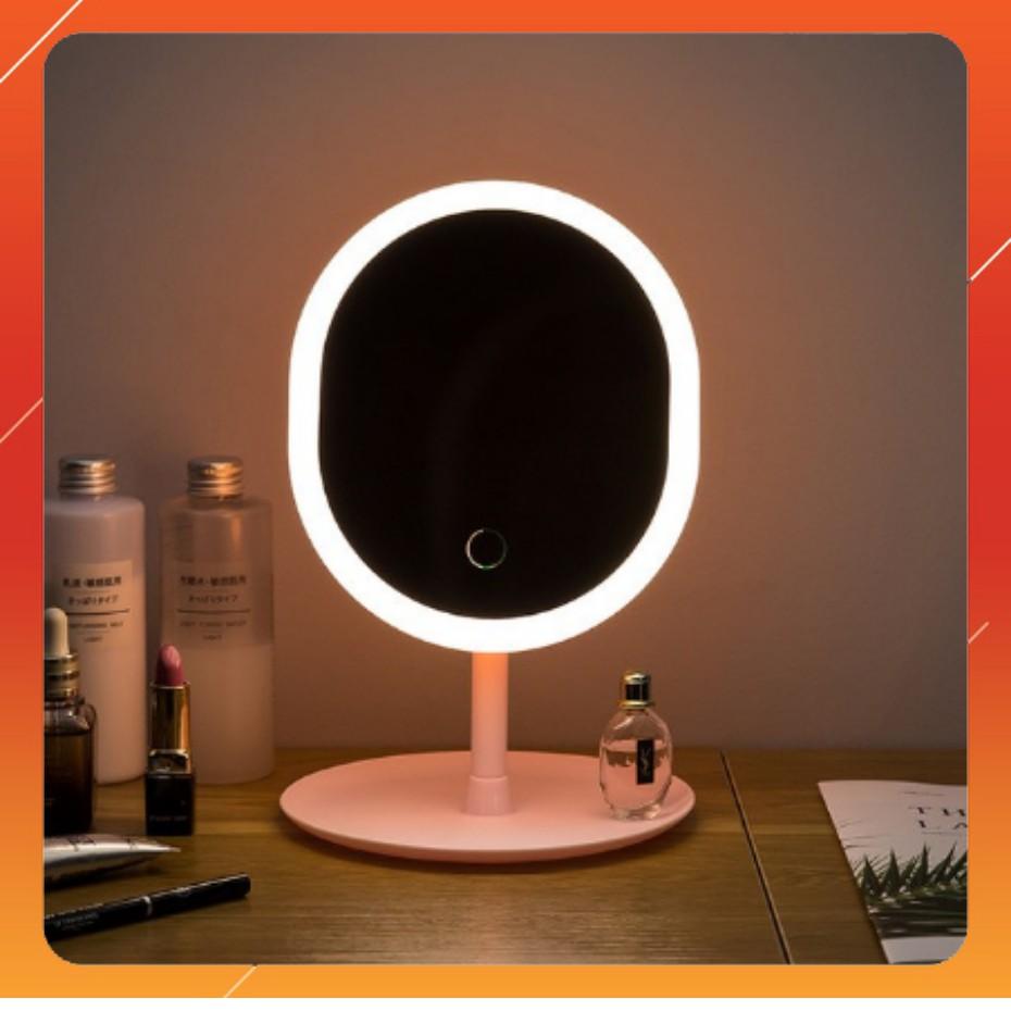 Gương Đèn LED ️ Gương Trang Điểm Để Bàn Hình Chữ Nhật