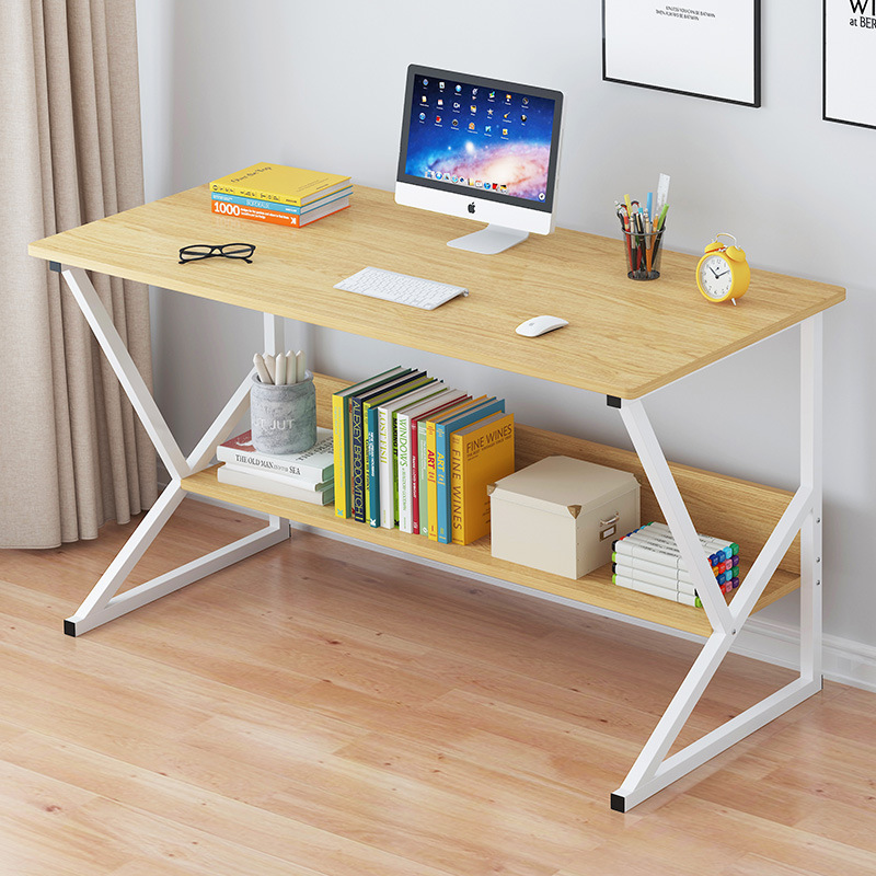 Bàn làm việc chữ K có kệ sách K-Table