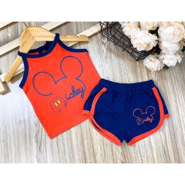Bộ dây quần đùi áo dây bé gái - bộ thể thao bé gái mặc mát