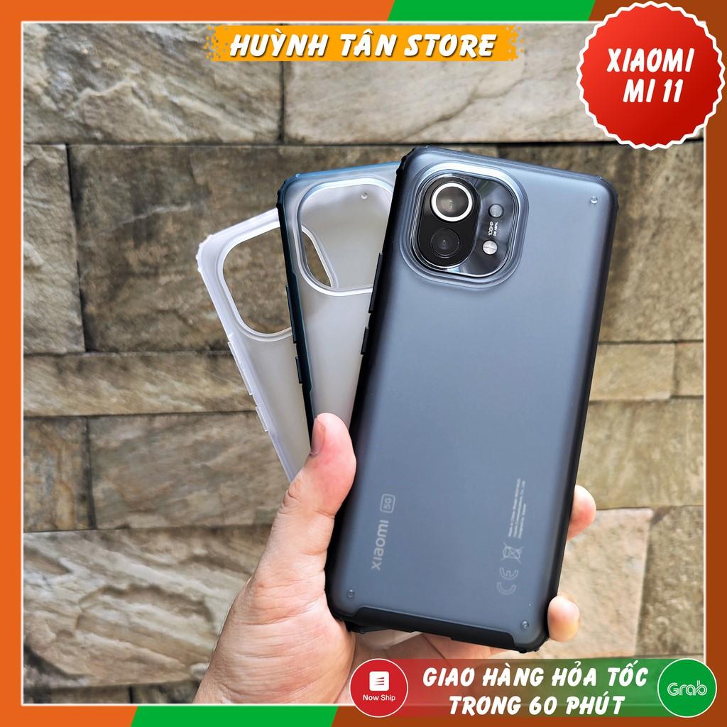 Ốp lưng xiaomi 11 chống sốc bảo vệ camera chống vân tay nhám viền màu ver 2 phụ kiện huỳnh tân store