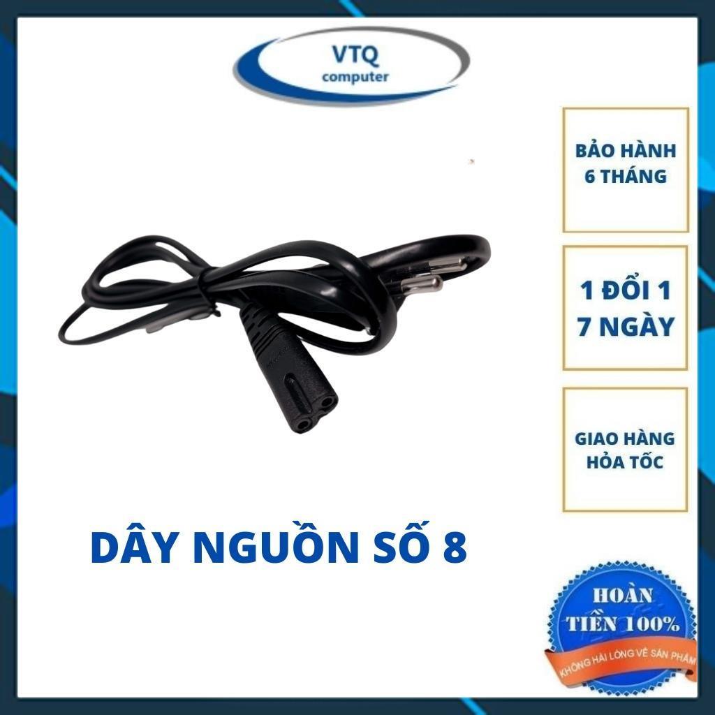 Dây nguồn zin số 8,dây nguồn 2 pin dài 1M 1.5M loại tốt 2 chấu.vtq.computer