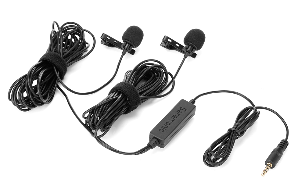 Micro Thu Âm Cài Áo Saramonic Lavalier 2M - Để Phỏng Vấn/ Livestream/ Podcast Jack Cắm 3,5mm Cho Điện Thoại/ Máy Quay - Hàng chính hãng