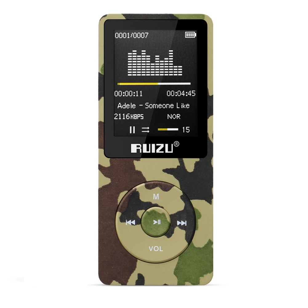 Máy Nghe Nhạc MP3 Lossless Ruizu X02 Bản 8GB Màu Rằn Ri Cao Cấp AZONE - Hàng Chính Hãng
