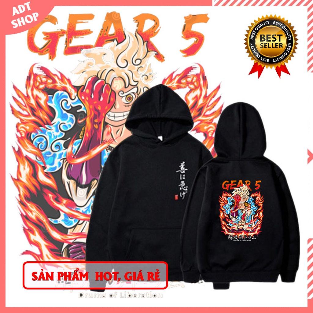 BST Áo Hoodie In Hình Anime One Piece Luffy Gear 5 Nika Joyboyy độc đẹp kèm khuyến mại