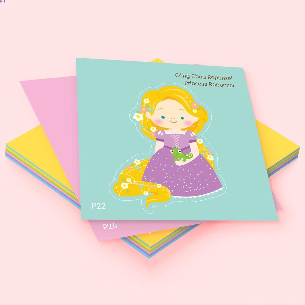 Bộ Tranh Cắt Giấy Linh Lan (36 Tờ/Hộp) - Công Chúa Xinh Đẹp