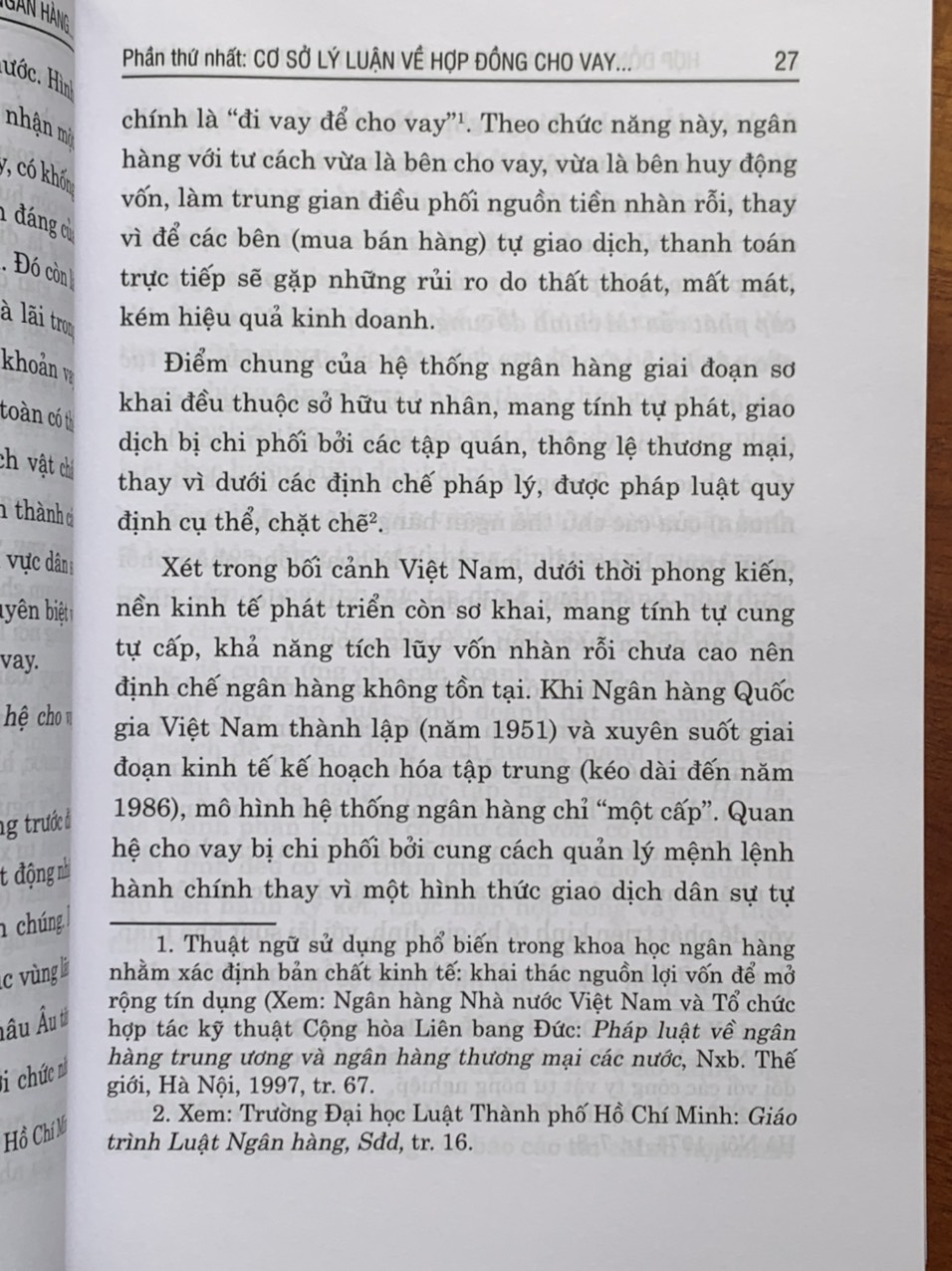 Hợp Đồng Cho Vay Trong Lĩnh Vực Tín Dụng Ngân Hàng - Lý Luận Và Thực Tiễn Áp Dụng