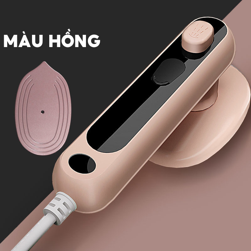 Bàn Ủi Hơi Nước Cầm Tay Nhỏ Gọn Mẫu Mới 2 Trong 1 Có Nút Xịt Nước Tiện Lợi