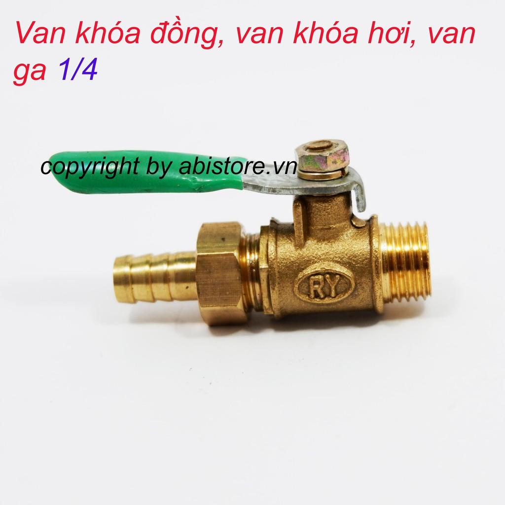 VAN KHÓA ĐỒNG, KHÓA GA 1/4, KHÓA VAN HƠI HÀNG ĐẸP