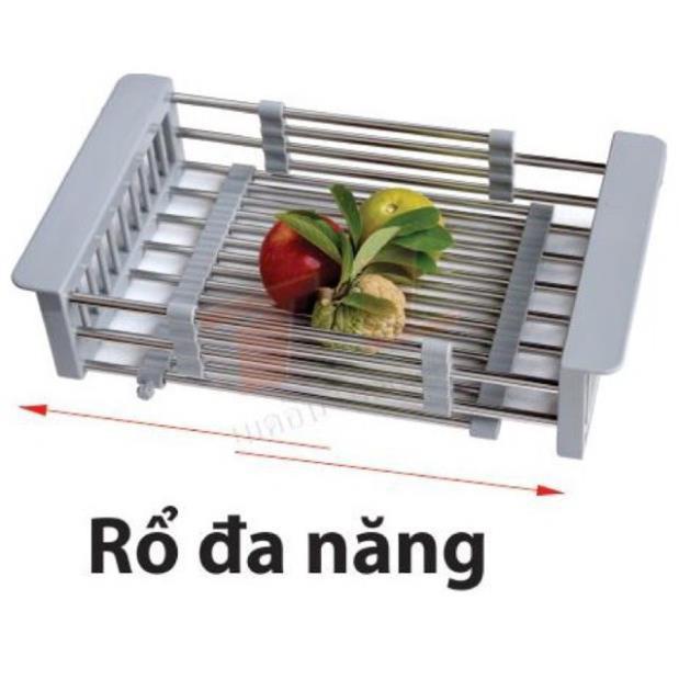 Rổ Chậu Đa Năng Để Bồn Rửa Bát, Giá Để Khô Bát Đũa Siêu Tiện Dụng Cho Căn Phòng Bếp Nhà Bạn