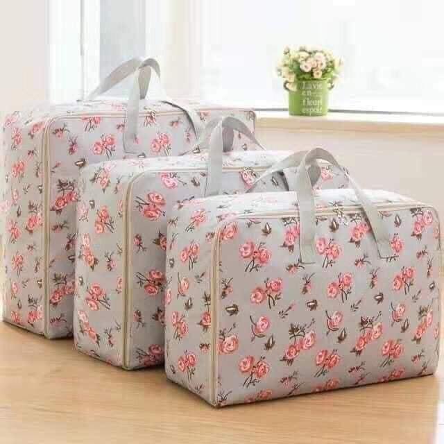 Set 3 túi đựng chăn màn quần áo xịn, túi đựng chăn