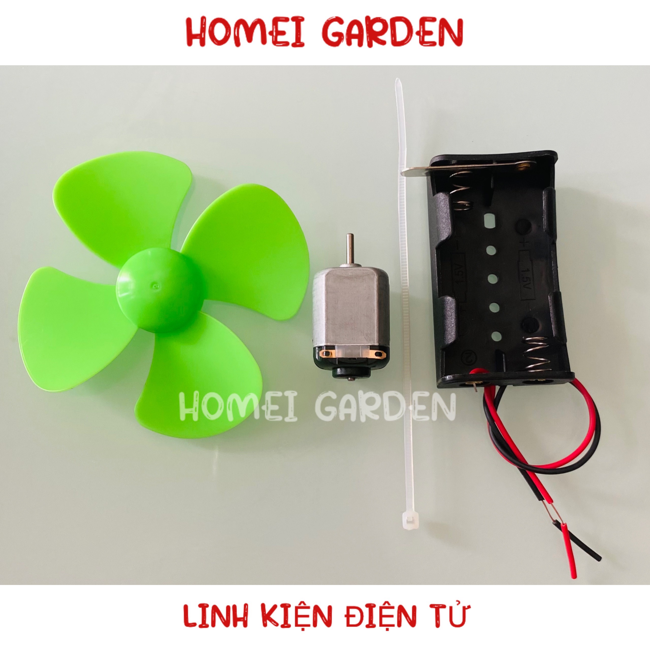 Đồ chơi sáng tạo STEM tự làm quạt động cơ mô tơ có công tắc Đồ chơi tự làm Do it Yourself DIY Giáo dục STEM