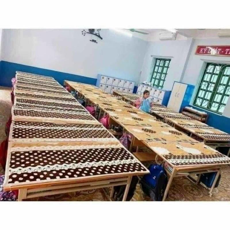 (KT 63*120cm) Thảm trải giường lưới, Thảm đệm nỉ trải bàn cho bé mầm non tiểu học-ST868