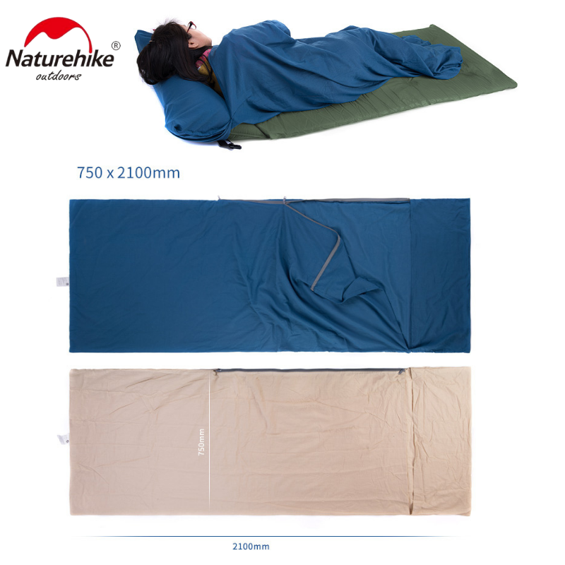 Túi Ngủ Đơn Mùa Hè Cotton Mềm Mại Siêu Nhẹ NatureHike Cho Dã Ngoại, Du Lịch NH15S012-D