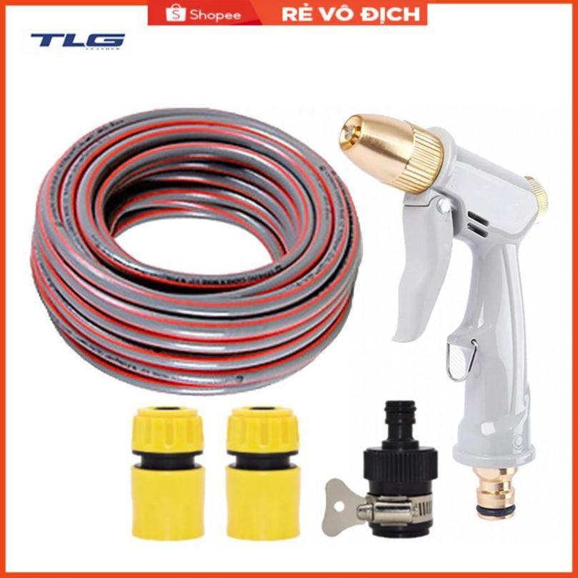 Bộ dây vòi xịt nước rửa xe, tưới cây tăng áp 3 lần, loại 20m  206846