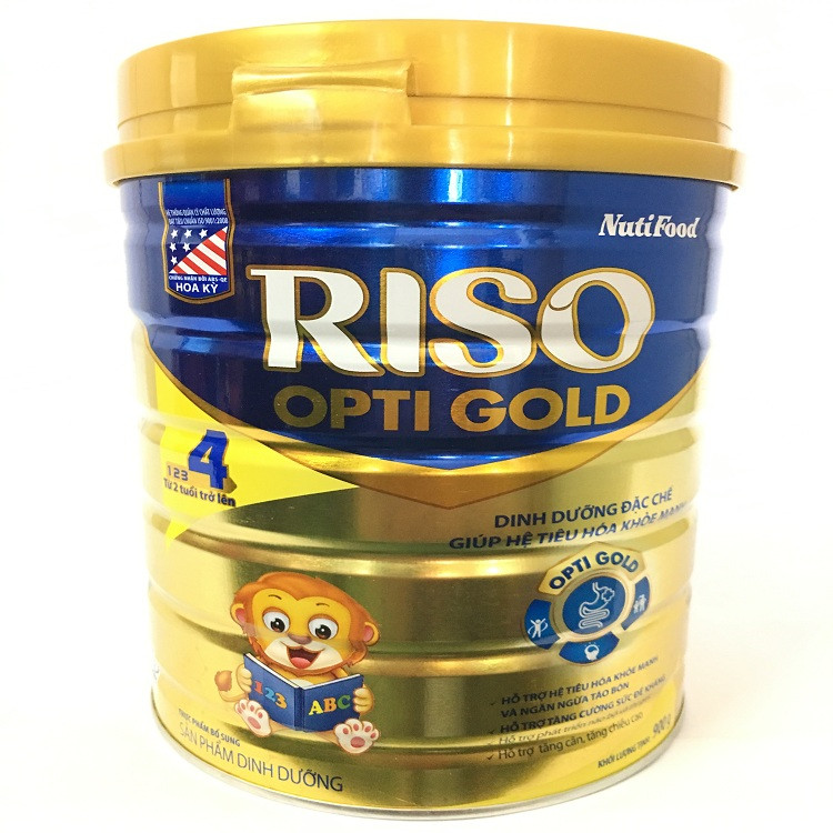 Riso opti gold 4- dinh dưỡng đặc chế cho hệ tiêu hóa khỏe mạnh