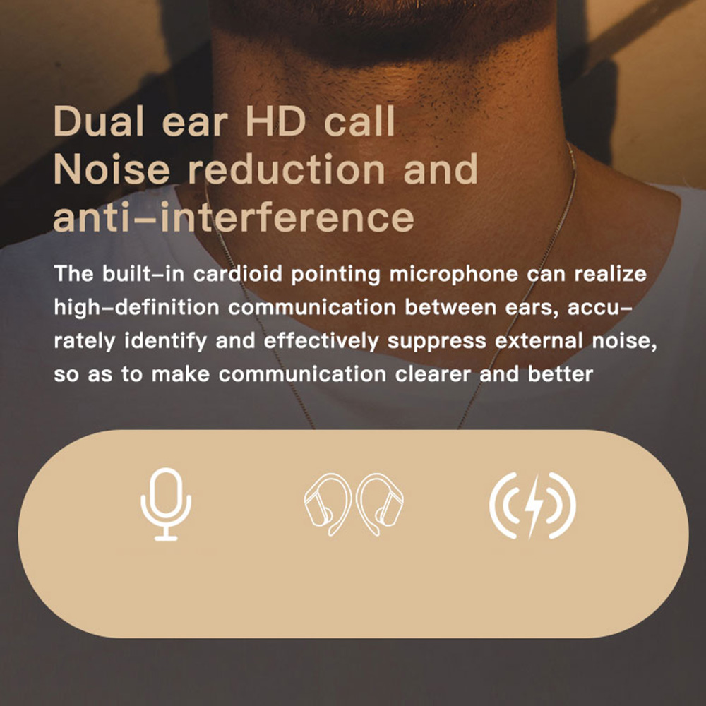 Tai Nghe Không Dây Nhét Tai 258 Với Móc Treo Tai BT 5.0 TWS Cho Chạy Bộ Thể Thao - Trắng