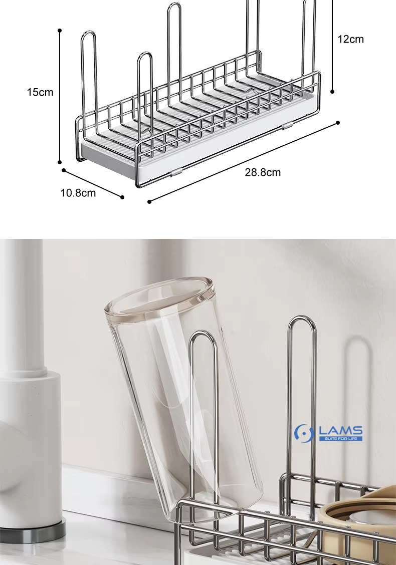 [Inox dày] Giá úp ly, cốc inox 304 sáng bóng cao cấp