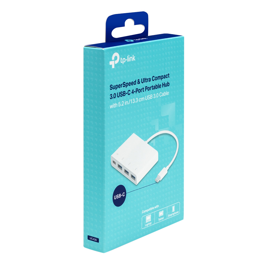 Hub TP-Link SuperSpeed &amp; Ultra Compact 3.0 USB-C 4-Port UC430 - Hàng Chính Hãng