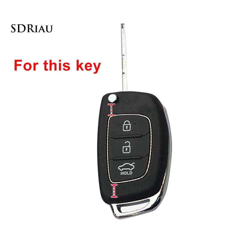 Vỏ silicone 3 nút bảo vệ chìa khóa xe ô tô Hyundai