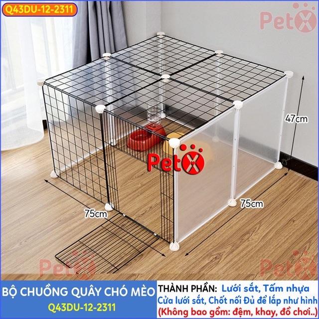 Chuồng chó, chuồng mèo 12 tấm siêu tiện ích