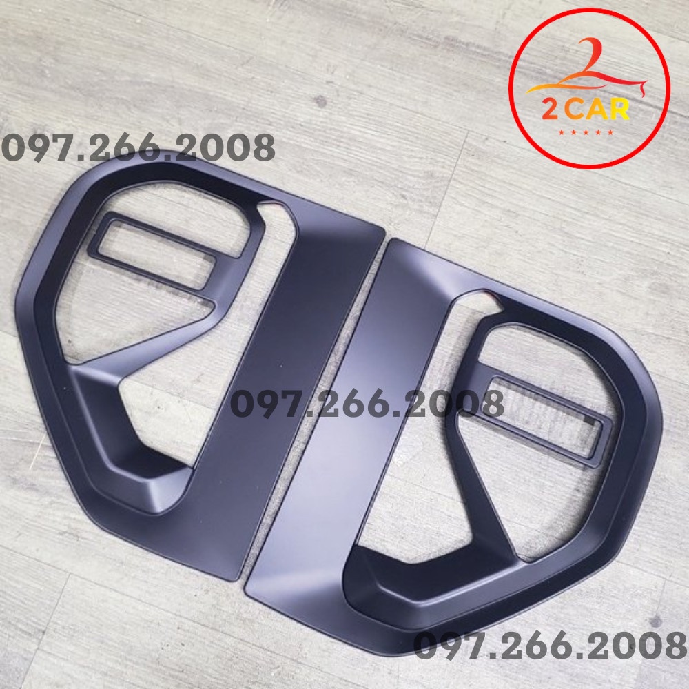 Bộ ốp mang cá hông xe Ford Everest 2022 2023, Ford Ranger 2023 nhựa ABS đen cao cấp