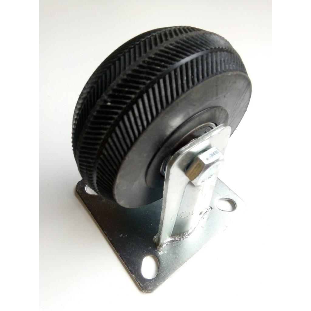 Bánh xe đẩy Cao su 100x38mm xoay 360 độ Chịu lực 200kg, có khóa chống trơn trượt