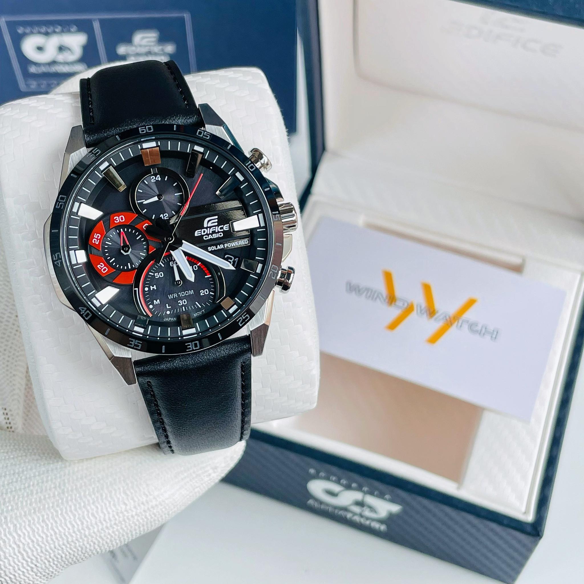 Đồng Hồ Nam Dây Da Casio Edifice EQS-940BL-1AVUDF Năng Lượng Mặt Trời | EQS-940BL-1A