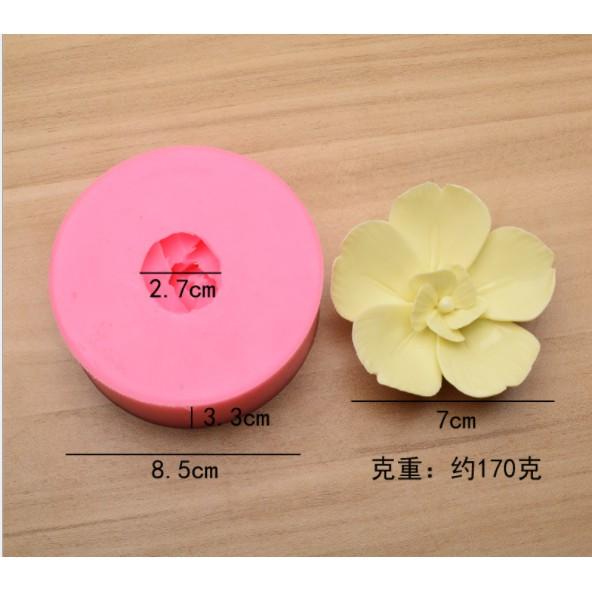 Khuôn Silicon Rau Câu 4d Hoa Cúc Cánh Xếp Đẹp
