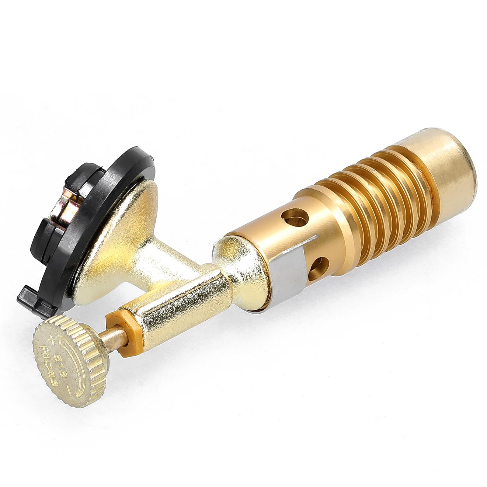 All-Copper Welding Torch Cassette Manual Flamethrower Portable Gases Burner High Temperature Resistant with Adjustable Firepower for Soldering Welding Culinary Baking0