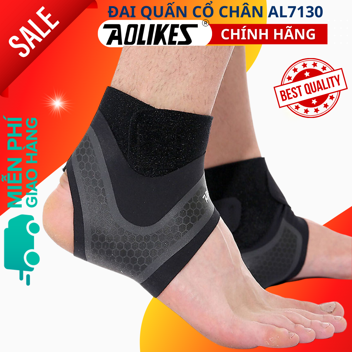 Đai Quấn Cổ Chân Bảo Vệ Mắt Cá Chân Aolikes Tc - 7130 - Chân Trái