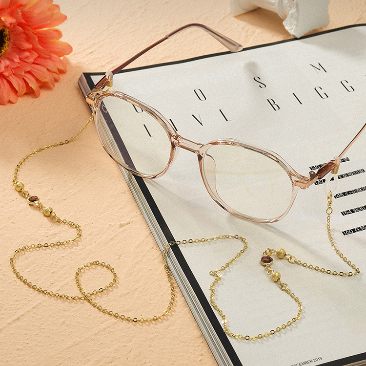 Glasses chain dây đeo gọng kiếng mix hạt đá nhỏ ấn tượng chuỗi dây đeo cổ đeo khẩu trang tránh lạc tiện lợi