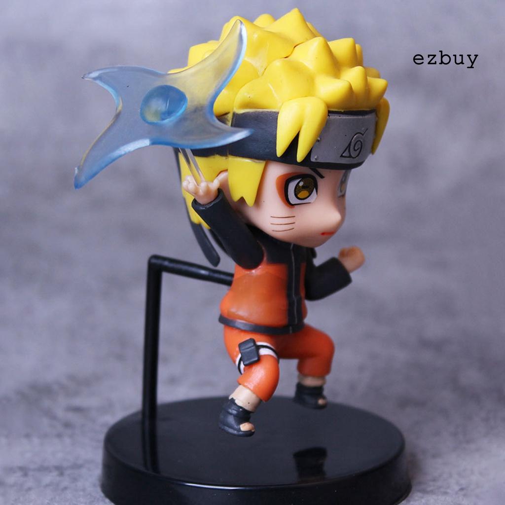 Set 3 Mô Hình Nhân Vật Anime Naruto Dùng Để Trang Trí Bàn Làm Việc