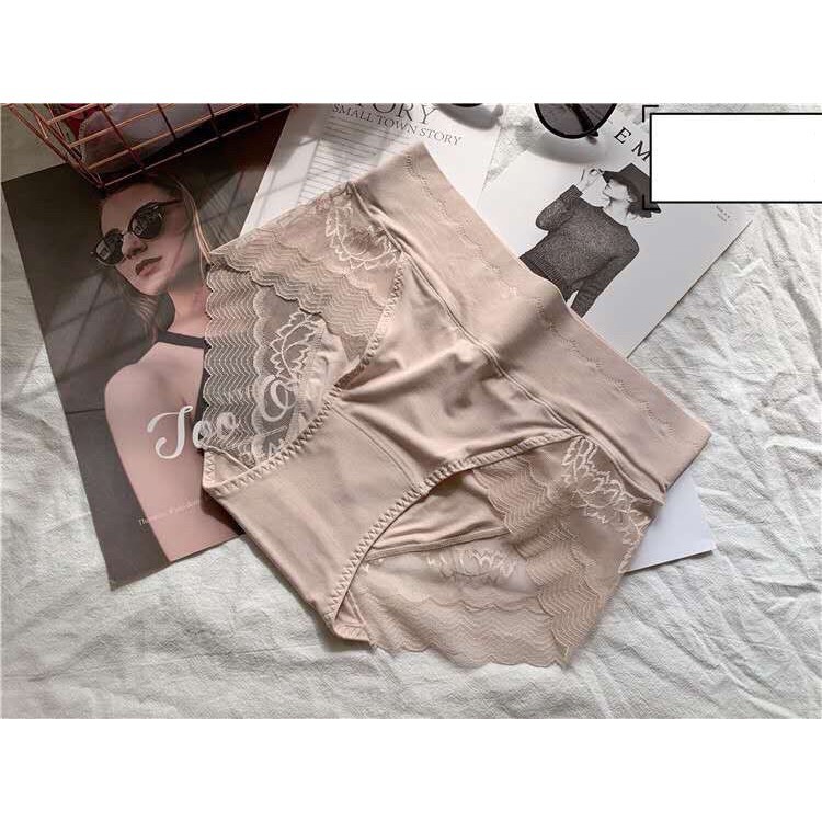 COMBO 3 QUẦN LÓT GEN BỤNG CẠP CAO CHẤT COTTON PHA REN LC16