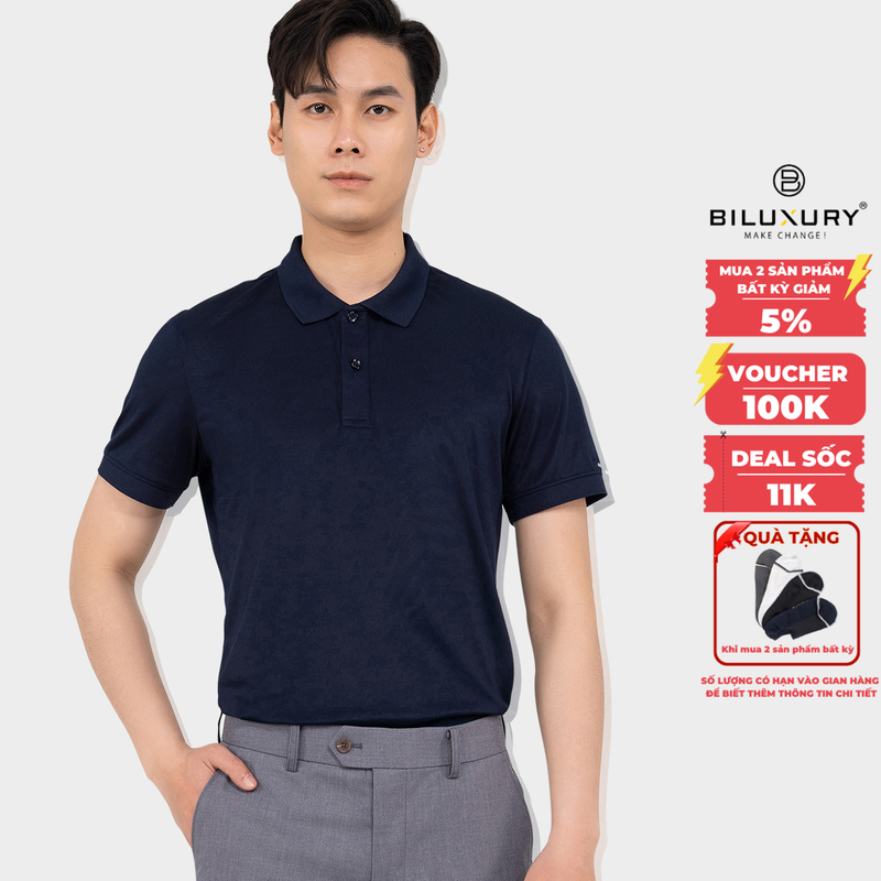 Áo thun polo nam Biman by Biluxury 5APCB011 Chất vải coolmax cao cấp thoáng khí không nhăn xù,nhiều màu sắc