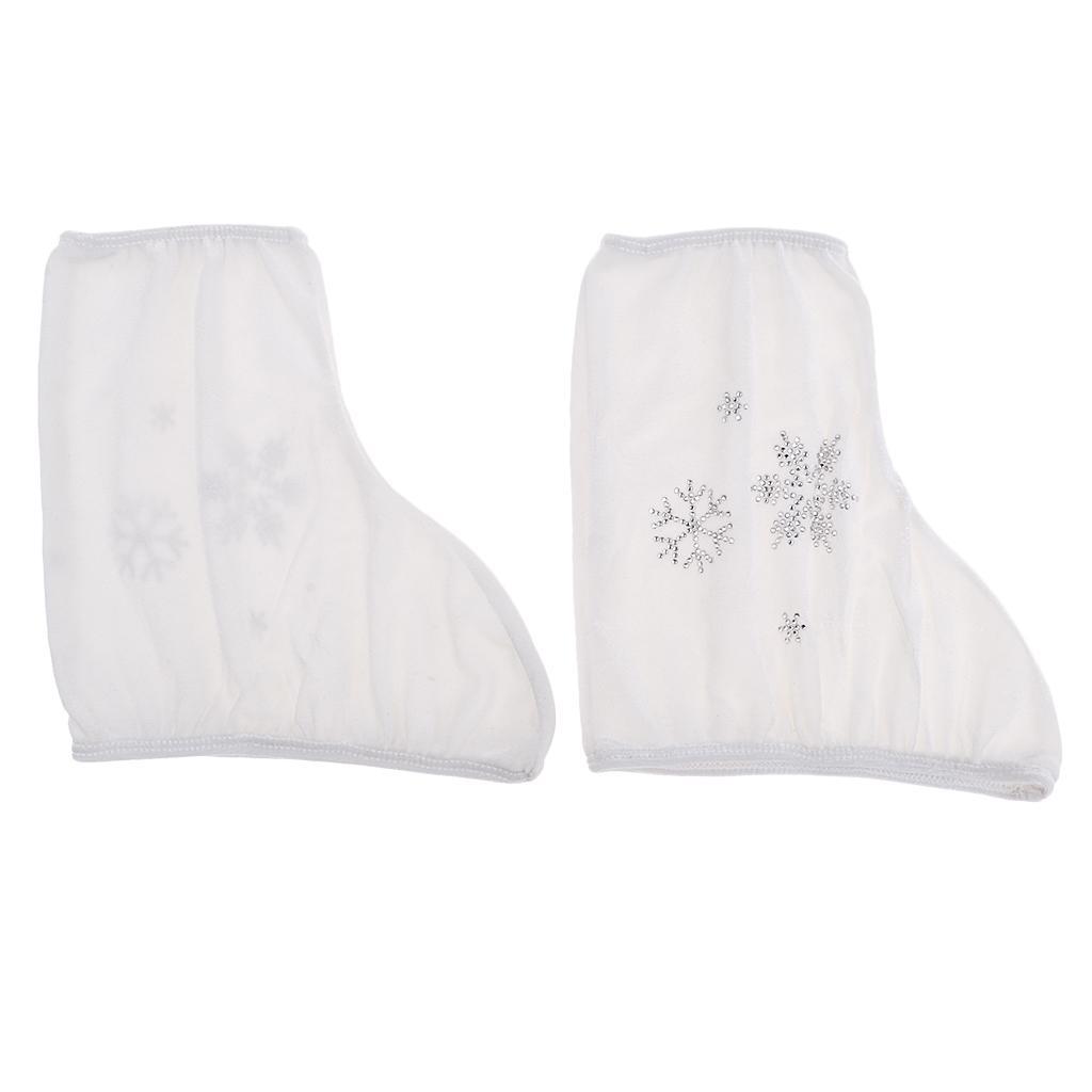 2x 1 Pair Velvet Figure Ice Skate Boot Covers Shoes /Roller/Ice Hockey Sports