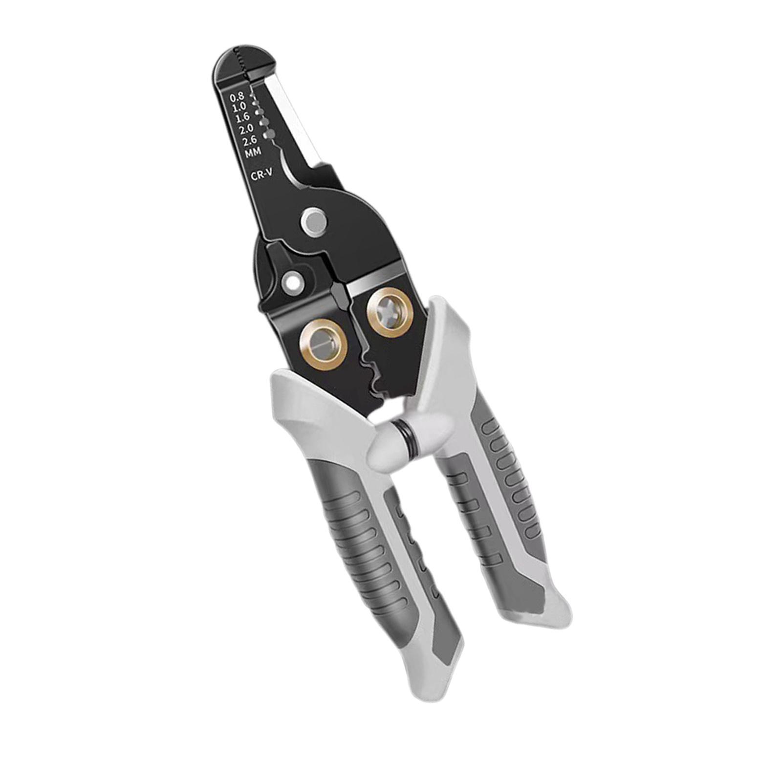Wire Crimping Tool Portable 6 in 1 Stainless Steel Wire Cutter Wire Strip
