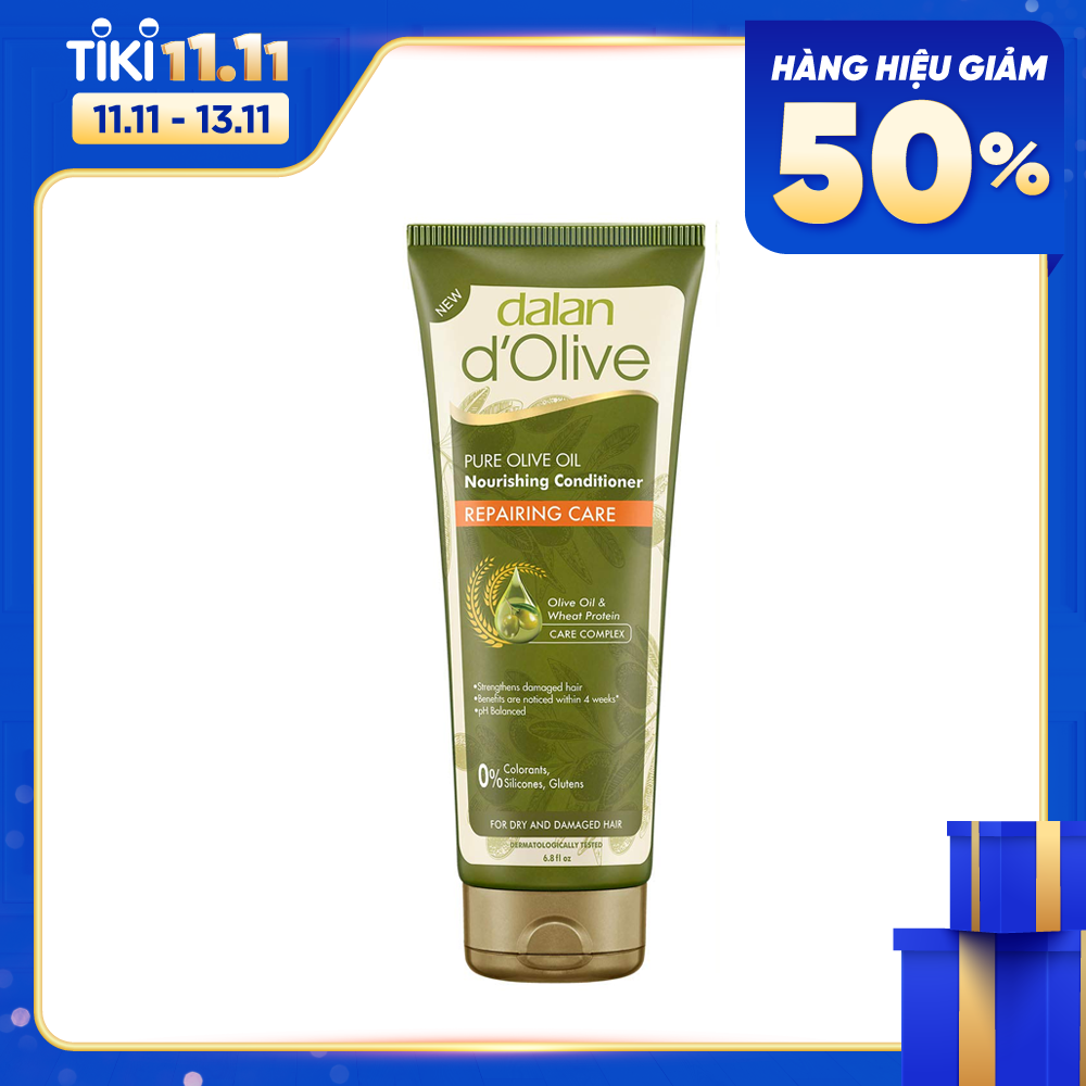 Dầu Xả Oliu Cho Tóc Khô Và Hư Tổn Dalan D'Olive Conditioner Nutrition Repairing Care (200ml)