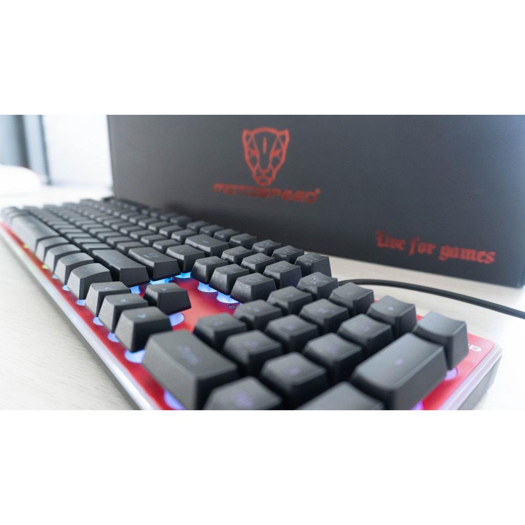 BÀN PHÍM GIẢ CƠ Motospeed K11L Gaming Keyboard có LED RGB- hàng chính hãng