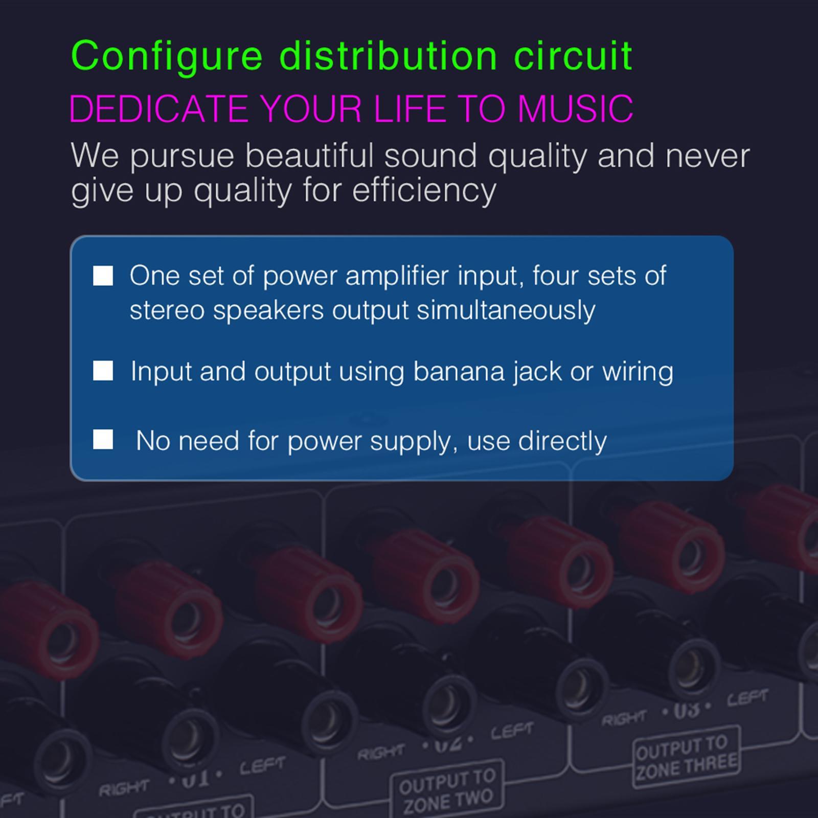 1   Amplifier Distributor 4  Signal Distribution Panel