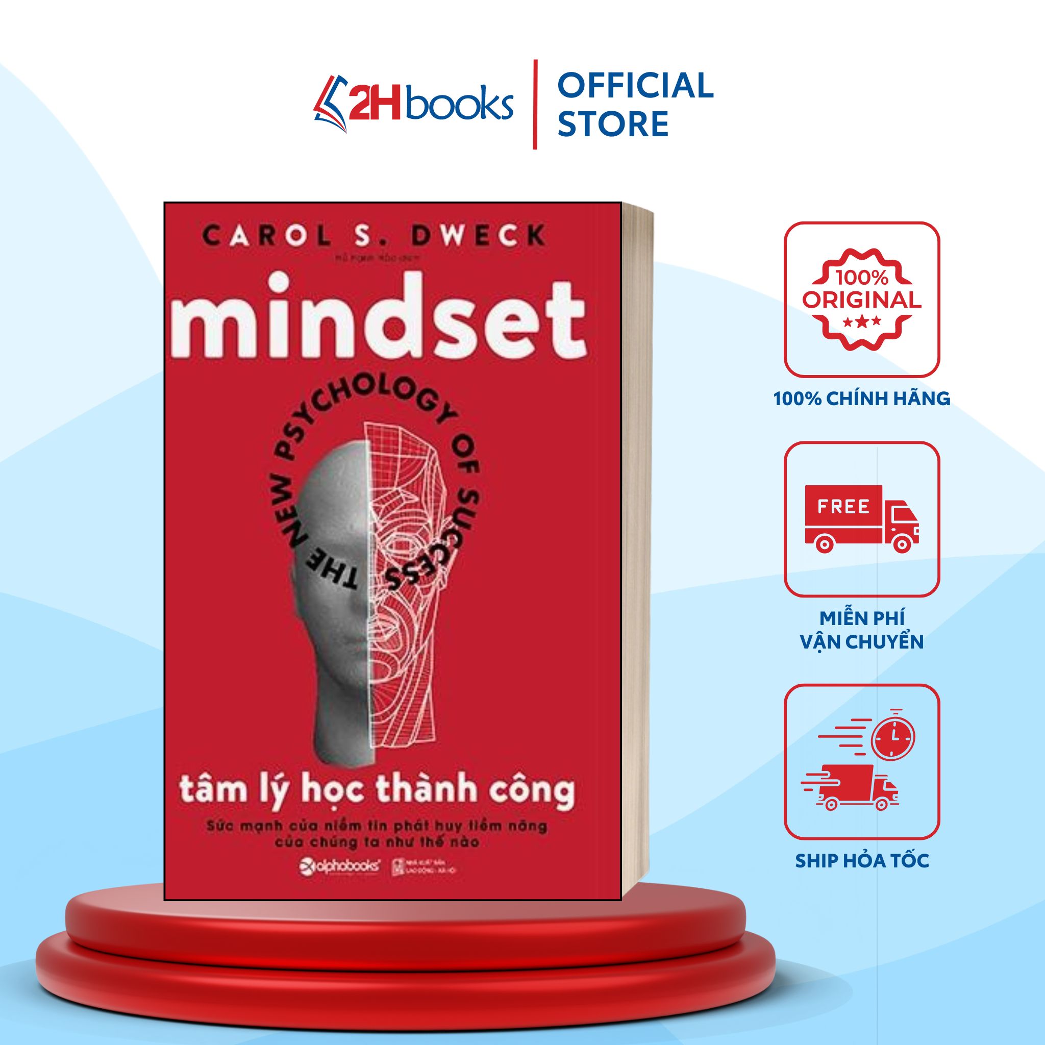 Sách- Mindset- Tâm Lý Học Thành Công của Carol S. Dweck- Tư Duy, Kỹ Năng Sống (Tái Bản 2023)(199)- 2HBooks