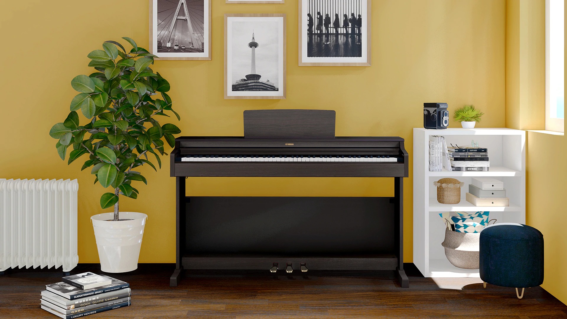 Đàn piano điện cao cấp Yamaha YDP164R - Màu Rosewood - Hàng chính hãng