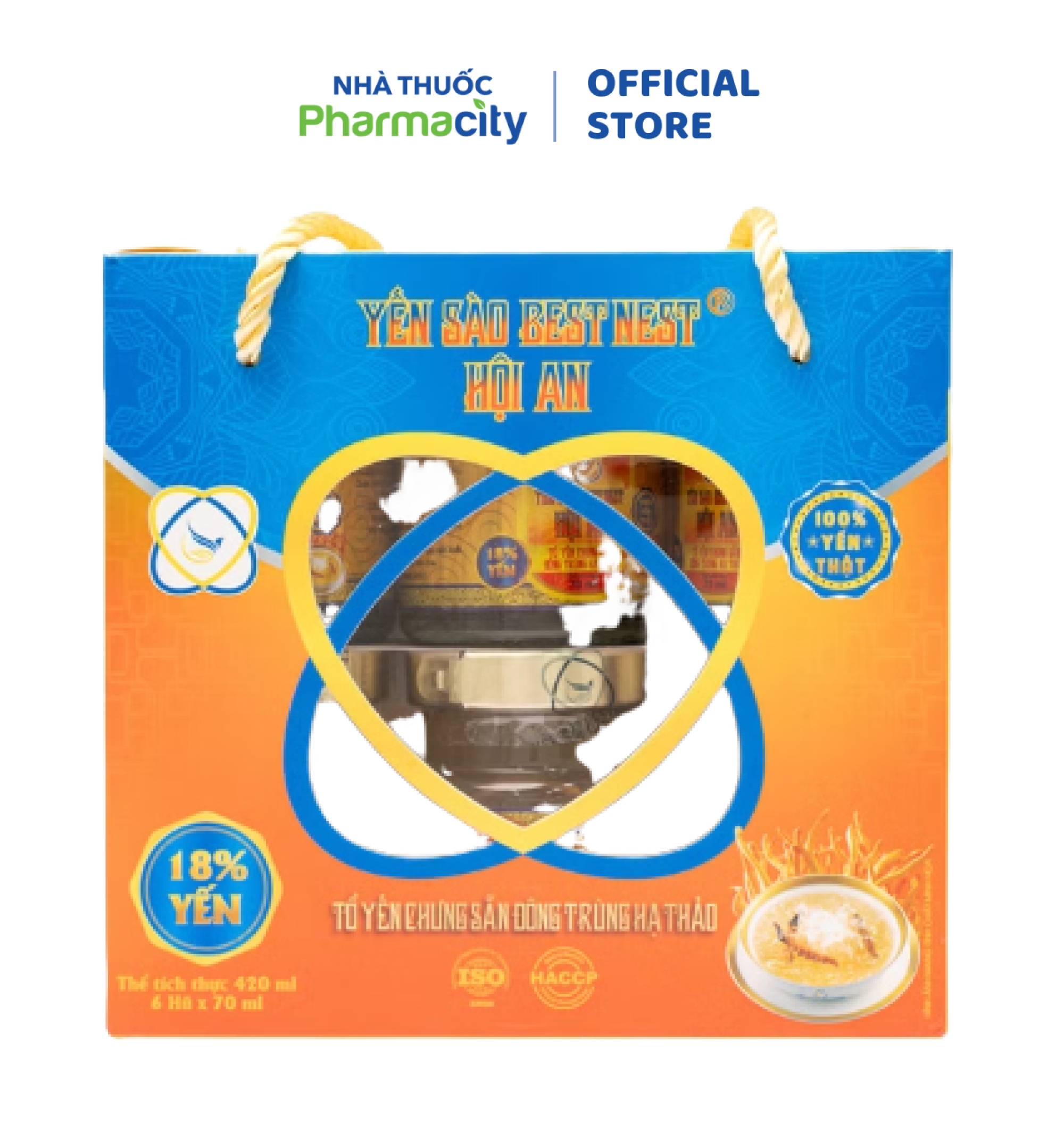 Yến Chưng Bestnest Hội An Đông Trùng Hạ Thảo (Lốc 6 Hũ x 70ml)