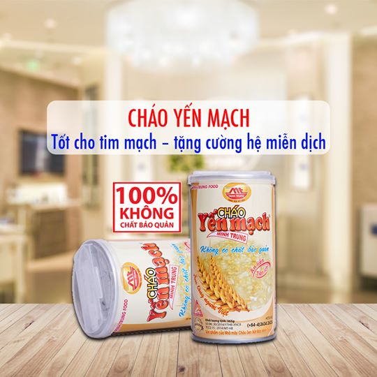 Cháo yến mạch Minh Trung Lốc 3 lon